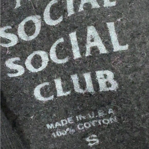 Gently used Anti Social Social Club black hoodie. - Picture 3 of 3